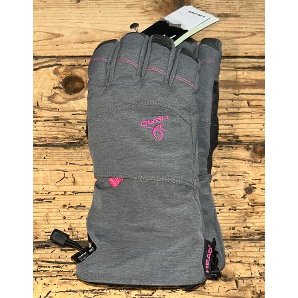 Head Women’s Size M Heathered Gray DuPont Sorona Classic Ski Gloves NWT - Picture 1 of 5